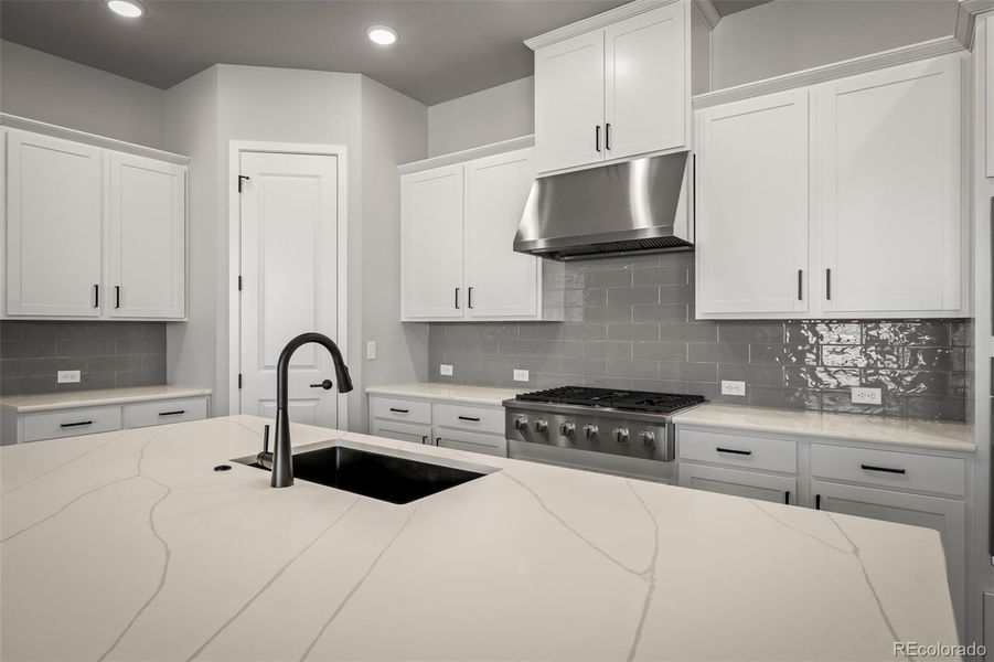 Furnished interior view inside a new home in Revel Crossing at Wolf Ranch – The Outlook Collection, Colorado Springs (Image 7).