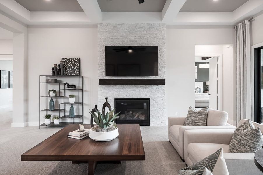 Representative furnished interior of a home built from the Carignan by Tri Pointe Homes in Legacy Grove, Montgomery (Image 50).