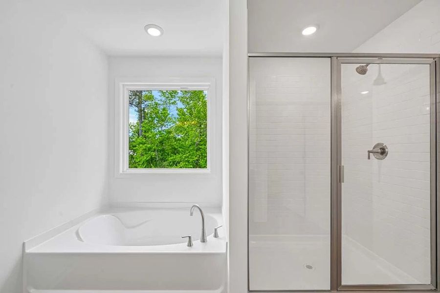 Representative Photo: Primary Bathroom Walk-In Shower & Soaking Tub