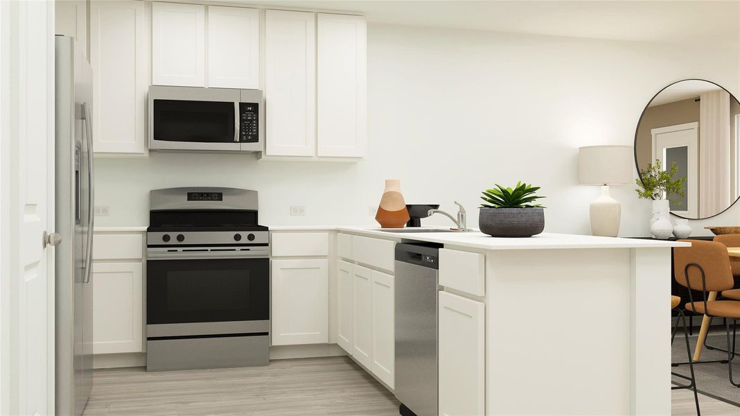 Furnished interior view inside a new home in Synova, Crosby (Image 22).