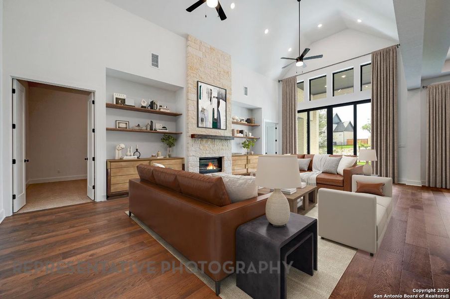Furnished interior view inside a new home in , San Marcos (Image 3). Furnished interior view inside a new home in , San Marcos (Image 3).