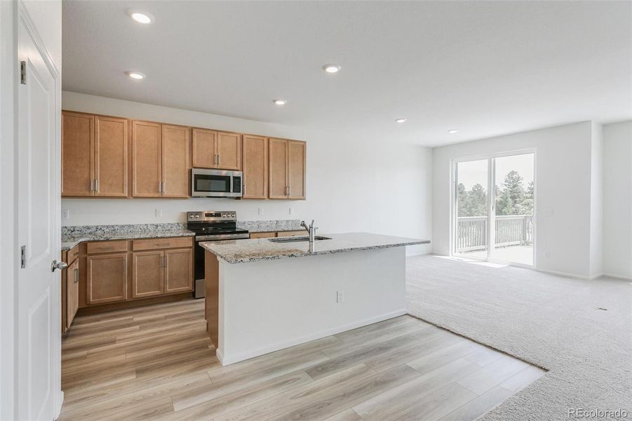 Furnished interior view inside a new home in Terrain Oak Valley, Castle Rock (Image 12).