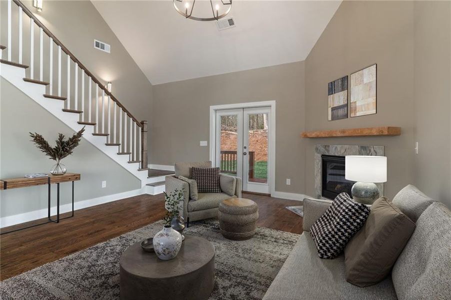 Furnished interior view inside a new home in , Woodstock (Image 9).