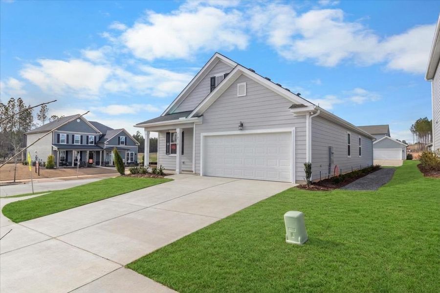 Front exterior of a new home in Tillery Park, Grovetown, GA, highlighting curb appeal (Image 22). Front exterior of a new home in Tillery Park, Grovetown, GA, highlighting curb appeal (Image 22).