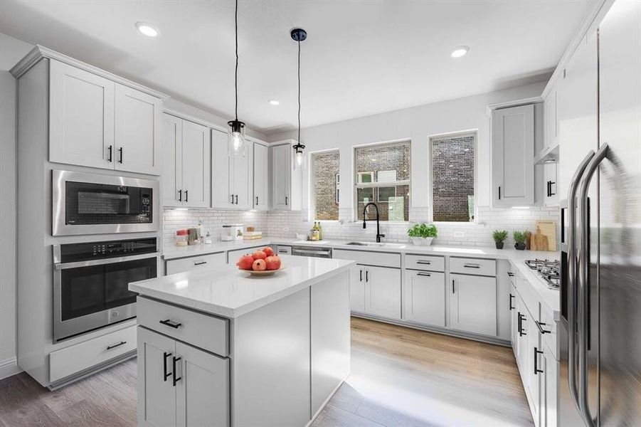 Furnished interior view inside a new home in Stoneridge, Melissa (Image 14). Furnished interior view inside a new home in Stoneridge, Melissa (Image 14).