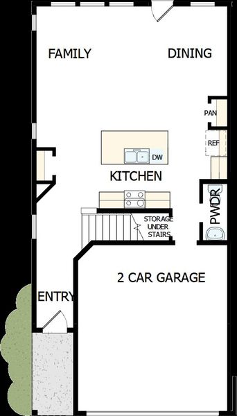 2D floor plan layout of this home in Grandview Terrace, Canton, GA (Image 5).
