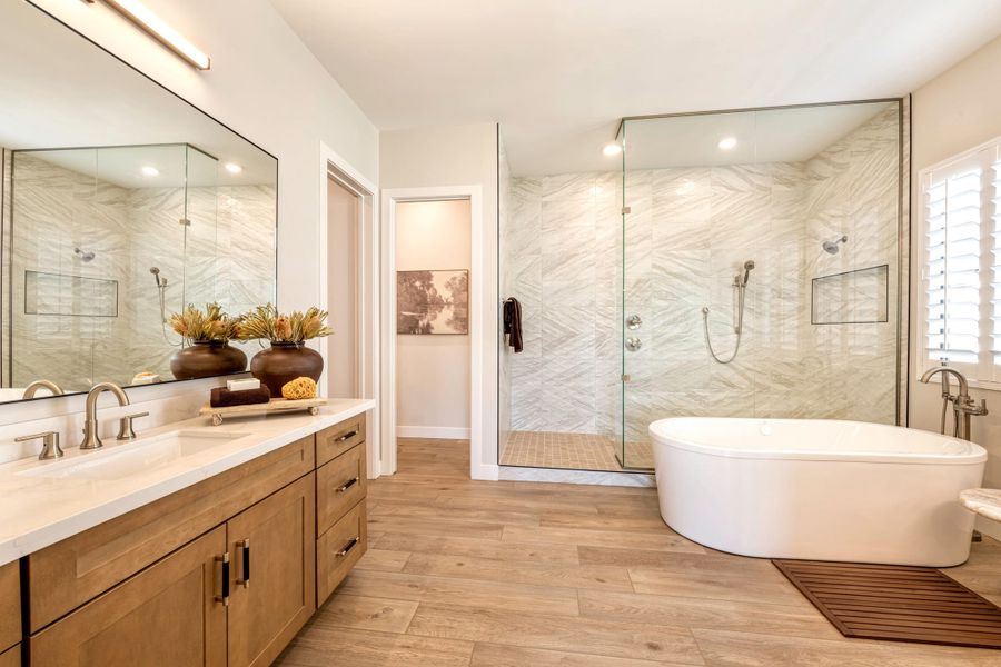Representative furnished interior of a home built from the Calida Plan 9002 by Tri Pointe Homes in Emberly, Gilbert (Image 15).