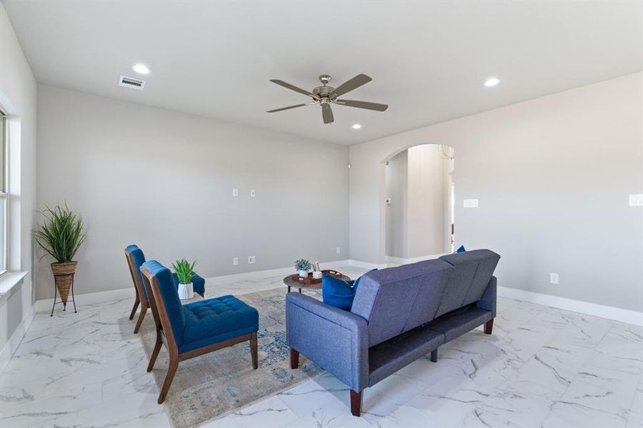 Furnished interior view inside a new home in , Bridgeport (Image 6).