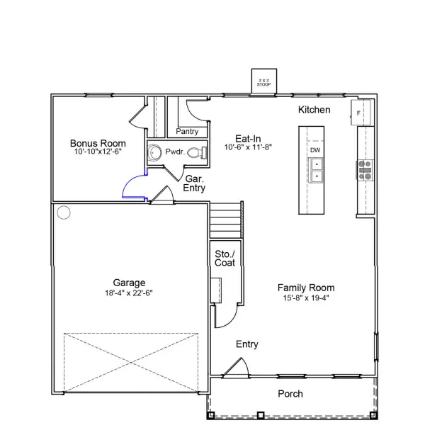2D floor plan layout of this home in Winston Ridge, Youngsville, NC (Image 2). 2D floor plan layout of this home in Winston Ridge, Youngsville, NC (Image 2).