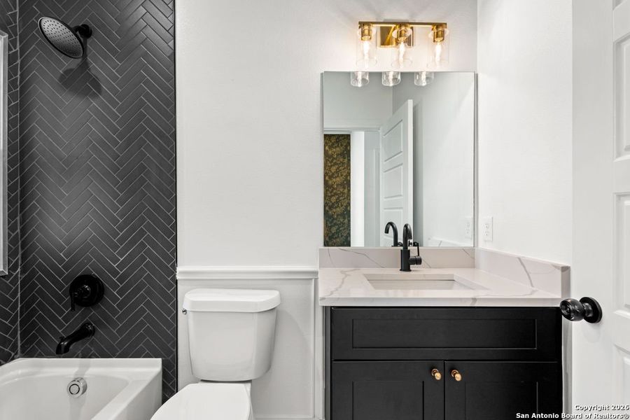 Furnished interior view inside a new home in , San Antonio (Image 11).