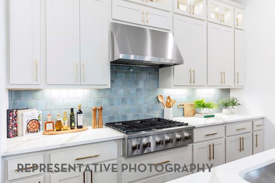 Furnished interior view inside a new home in Wolf Ranch, Georgetown (Image 6).