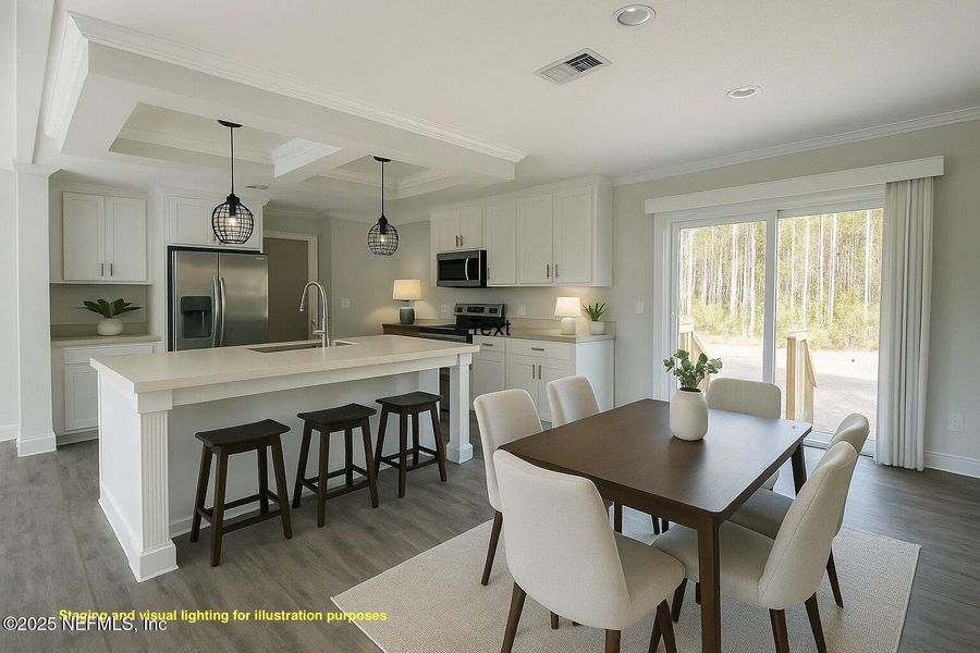 Furnished interior view inside a new home in , Palatka (Image 7).