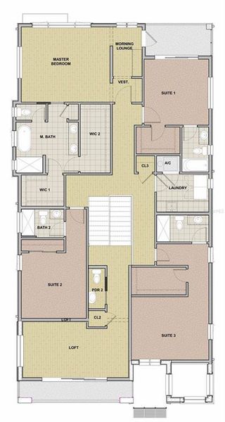 2D floor plan layout of this home in , Tampa, FL (Image 5).