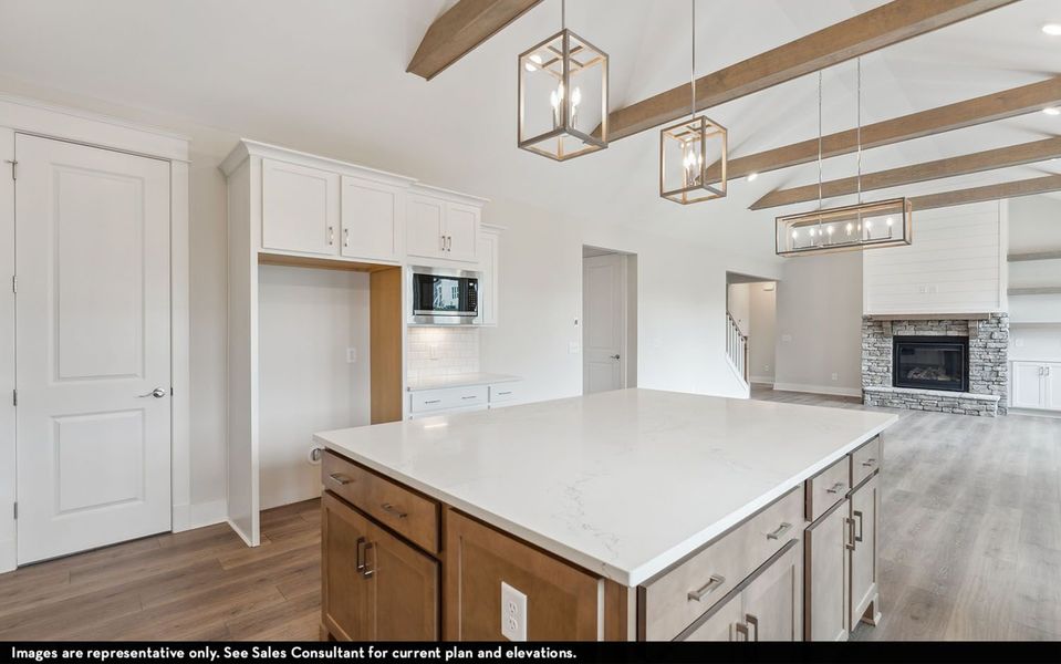 Furnished interior view inside a new home in Aden Woods, Fairview (Image 8).