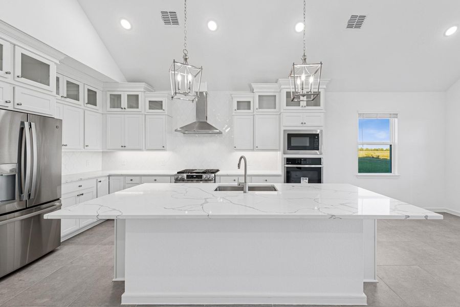 Gourmet island kitchen (*Photo not of actual home and used for illustration purposes only.)