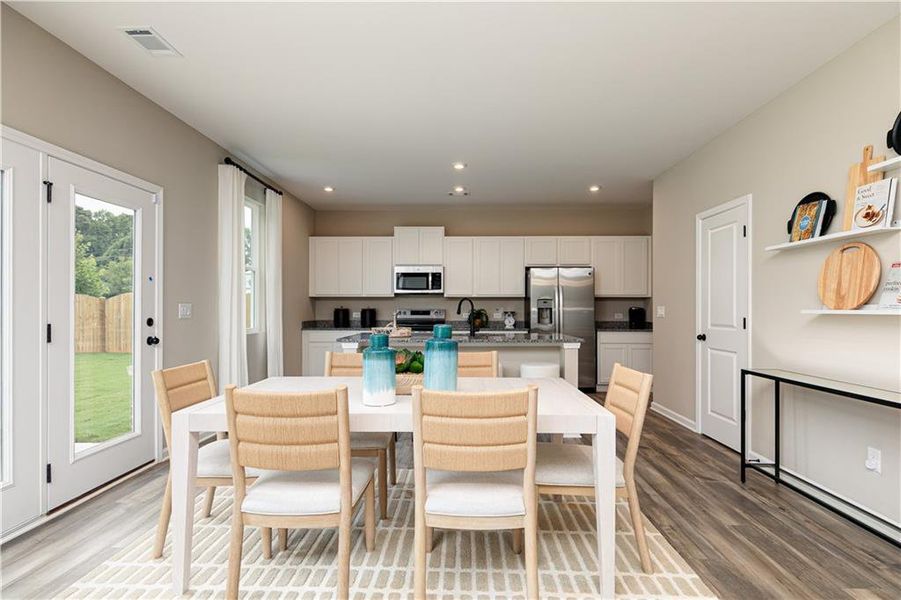 Furnished interior view inside a new home in Rhodes Glen, Lawrenceville (Image 5).