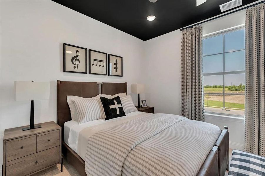 Furnished interior view inside a new home in Trinity Falls 60, McKinney (Image 9).