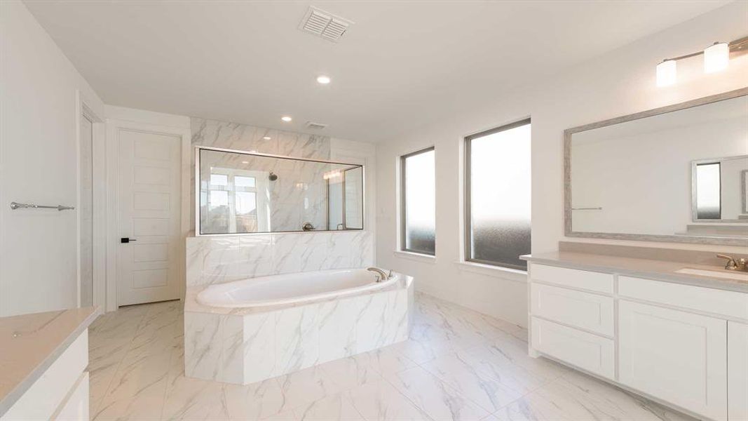 Furnished interior view inside a new home in Ventana 70', Fort Worth (Image 9).