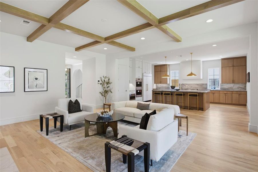 Furnished interior view inside a new home in , Dallas (Image 8).