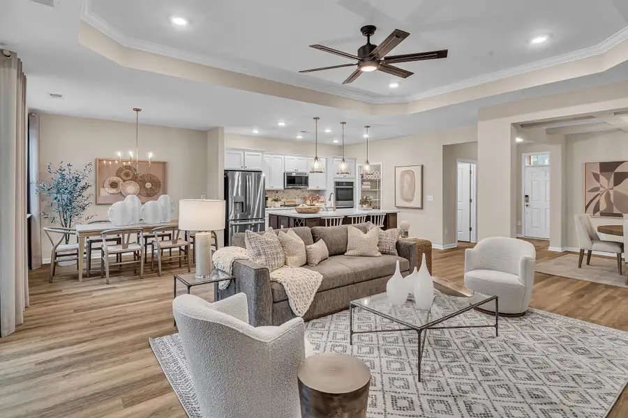 Representative furnished interior of a home built from the The Wave Crest by Chesapeake Homes in Bridgewater - Shorehaven Village, Little River (Image 4).