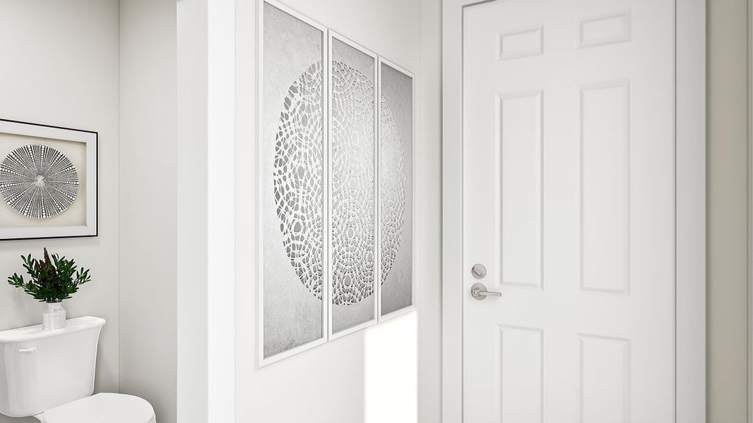 Representative furnished interior of a home built from the Bluebonnet by Tri Pointe Homes in Terrace Collection at Harvest, Argyle (Image 4).