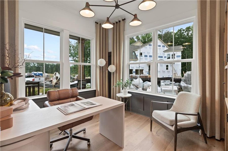 Furnished interior view inside a new home in Silverwood, Cumming (Image 23).