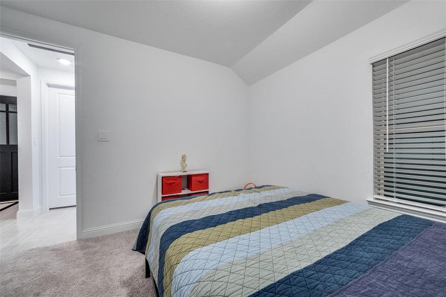 SECONDARY BEDROOM #2 W/HIGH CEILINGS & 2" FAUX WOOD BLINDS