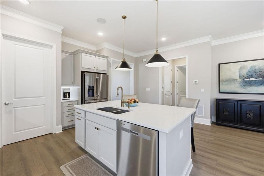 Furnished interior view inside a new home in , Cumming (Image 12).