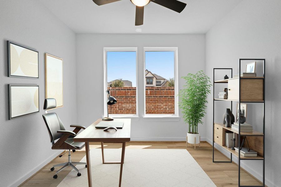 You won't want to leave your home office. You won't want to leave your home office.