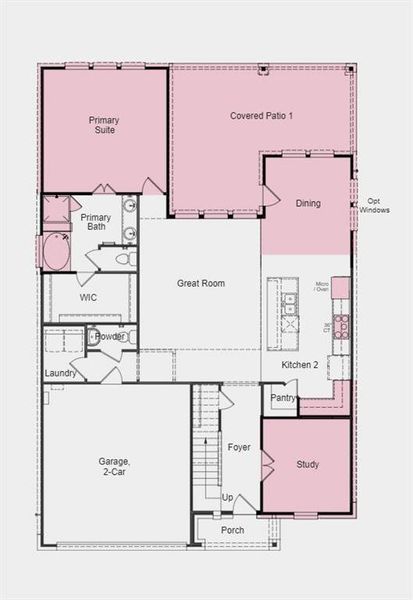 Structural options added include: Gourmet kitchen 2, lifestyle space, soaking tub in primary bath and study.