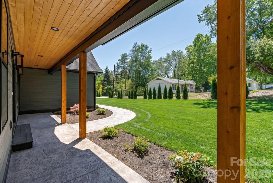 Exterior details and patio area of a home in , Asheville (Image 3).