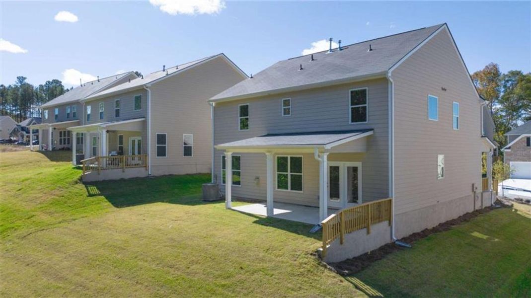 Exterior details and patio area of a home in Water Oak Estates, Lawrenceville (Image 22). Exterior details and patio area of a home in Water Oak Estates, Lawrenceville (Image 22).