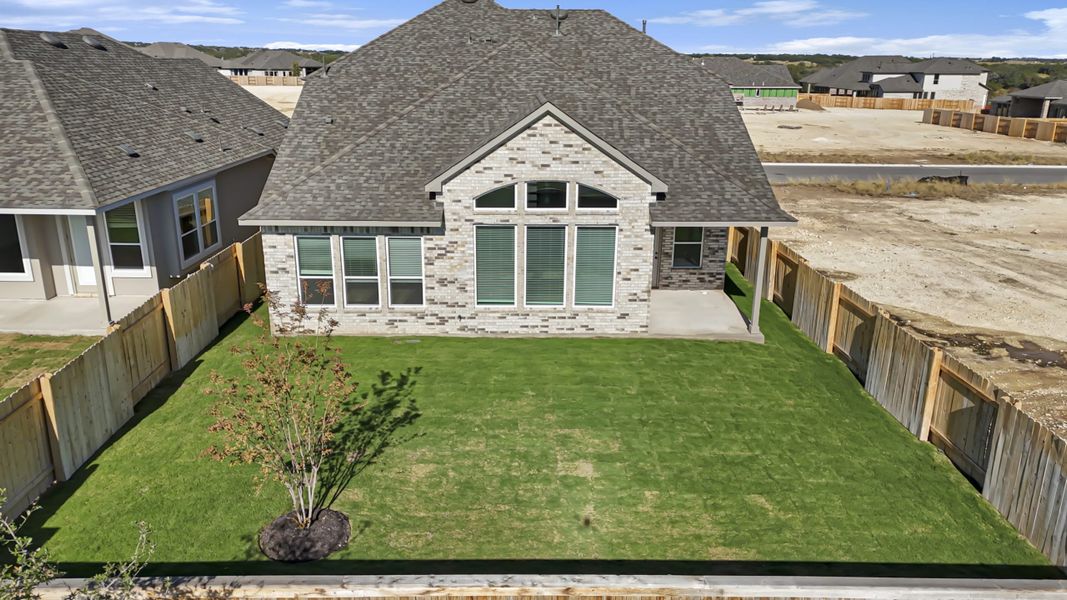 Exterior details and patio area of a home in Parkside on the River, Georgetown (Image 30). Exterior details and patio area of a home in Parkside on the River, Georgetown (Image 30).