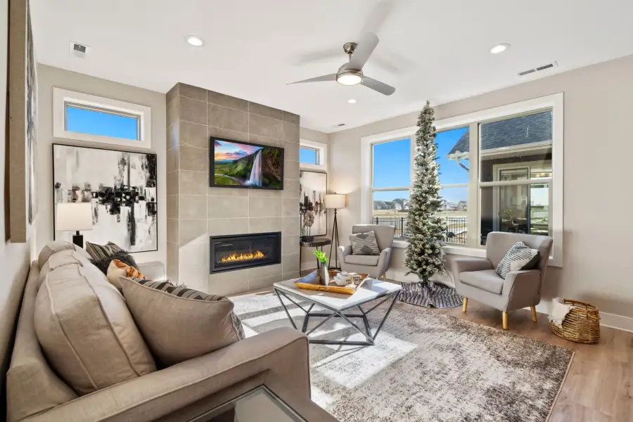 Furnished interior view inside a new home in The Courtyards at Lupton Village, Fort Lupton (Image 39).