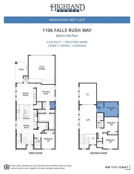 2D floor plan layout of this home in Waterscape, Royse City, TX (Image 3). 2D floor plan layout of this home in Waterscape, Royse City, TX (Image 3).