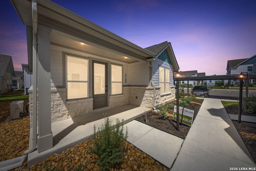 Exterior details and patio area of a home in Garten Haus, New Braunfels (Image 22). Exterior details and patio area of a home in Garten Haus, New Braunfels (Image 22).