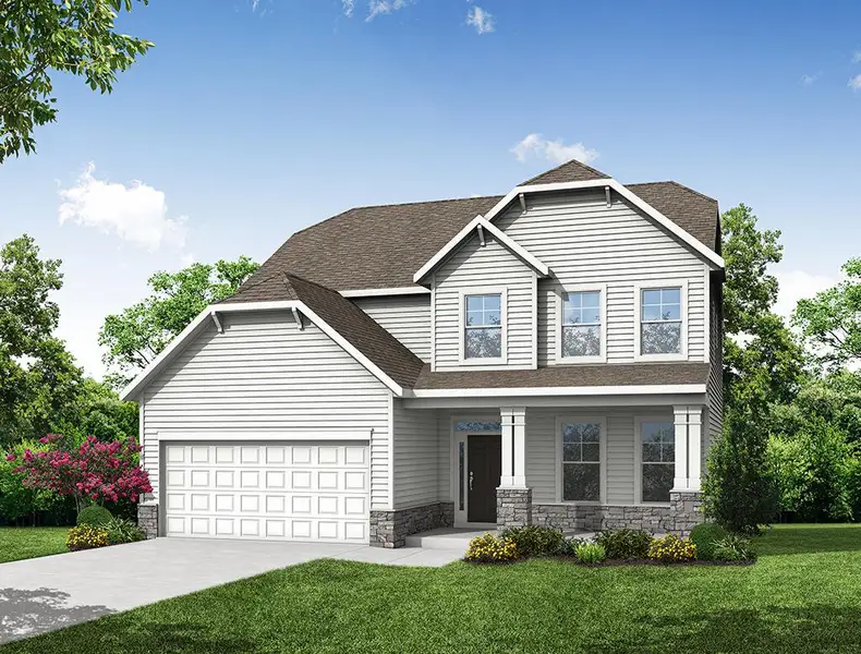 Representative exterior photo of a completed home built from the Cypress by Eastwood Homes in Arbordale Reserve, Blythewood, SC (Image 13).