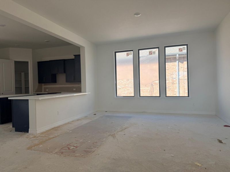 Actual progress of your home.