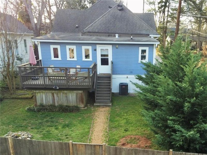 Exterior details and patio area of a home in , Atlanta (Image 29).