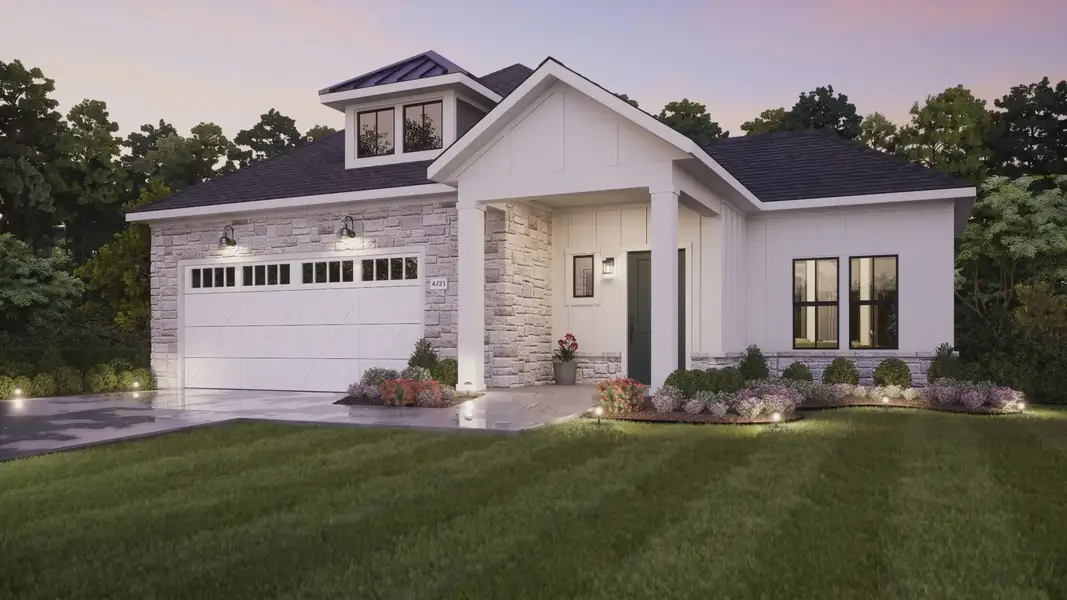 Representative exterior photo of a completed home built from the Palazzo by Epcon Communities in The Courtyards at Walters Farm, Huntersville, NC (Image 26).
