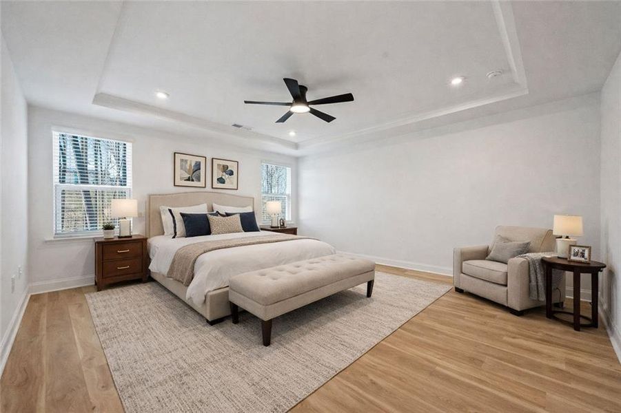 Furnished interior view inside a new home in , Cumming (Image 10).