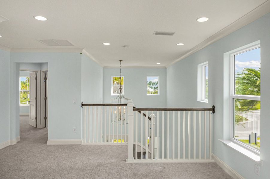 Representative unfurnished interior of a home built from the Sebring by Riverside Homes in Mariposa at EverRange, Jacksonville (Image 59).