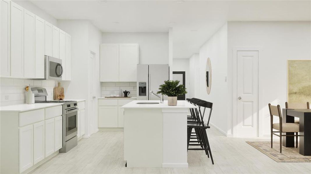 Furnished interior view inside a new home in Tillage Farms, Princeton (Image 5).
