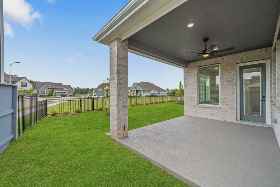 Representative exterior details of a home built from the Malibu by Chesmar Homes in Fulshear Lakes, Fulshear (Image 3).