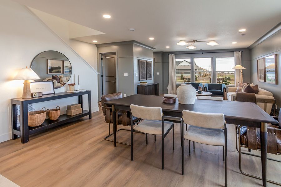 Representative furnished interior of a home built from the Marigold by Hartford Homes in Prairie Song, Windsor (Image 17).