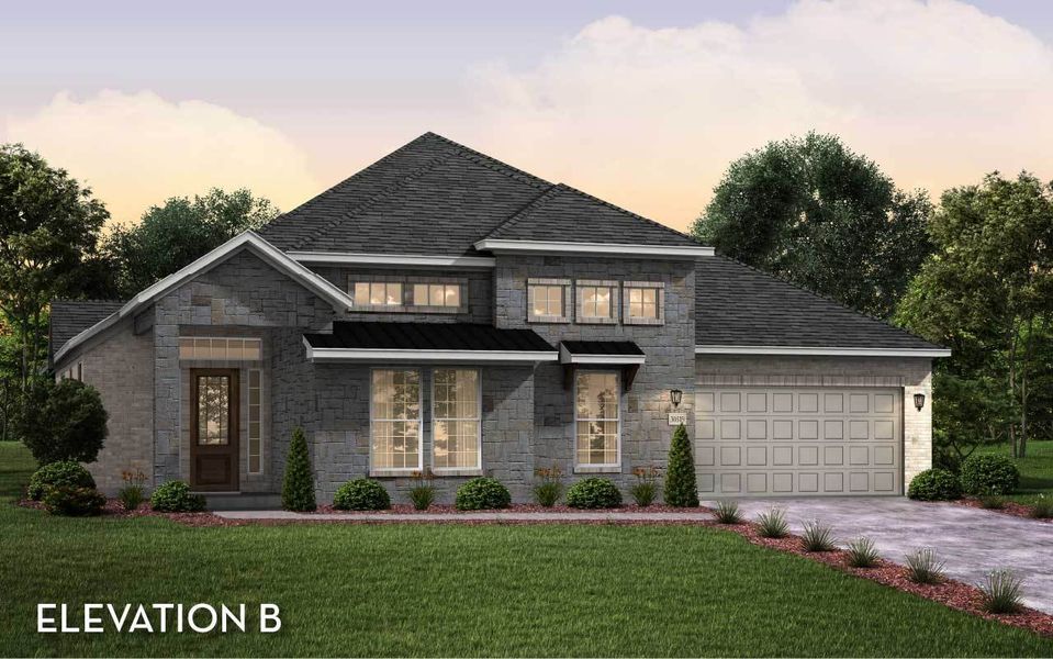 Representative exterior photo of a completed home built from the Ventura by CastleRock Communities in Horizon Lakes, McLendon-Chisholm, TX (Image 2).