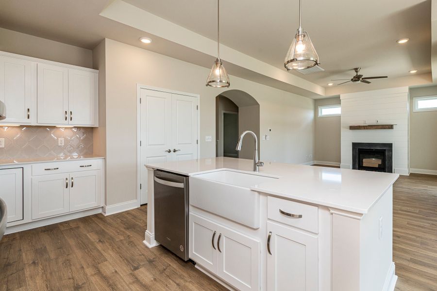 Representative furnished interior of a home built from the Salerno by McKee Homes in The Cottages at 78 North, Sanford (Image 5).