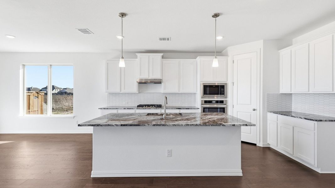 Furnished interior view inside a new home in Green Meadows Premier, Celina (Image 18). Furnished interior view inside a new home in Green Meadows Premier, Celina (Image 18).