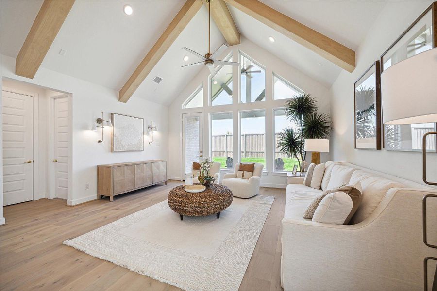 Furnished interior view inside a new home in The Trails, New Caney (Image 10).
