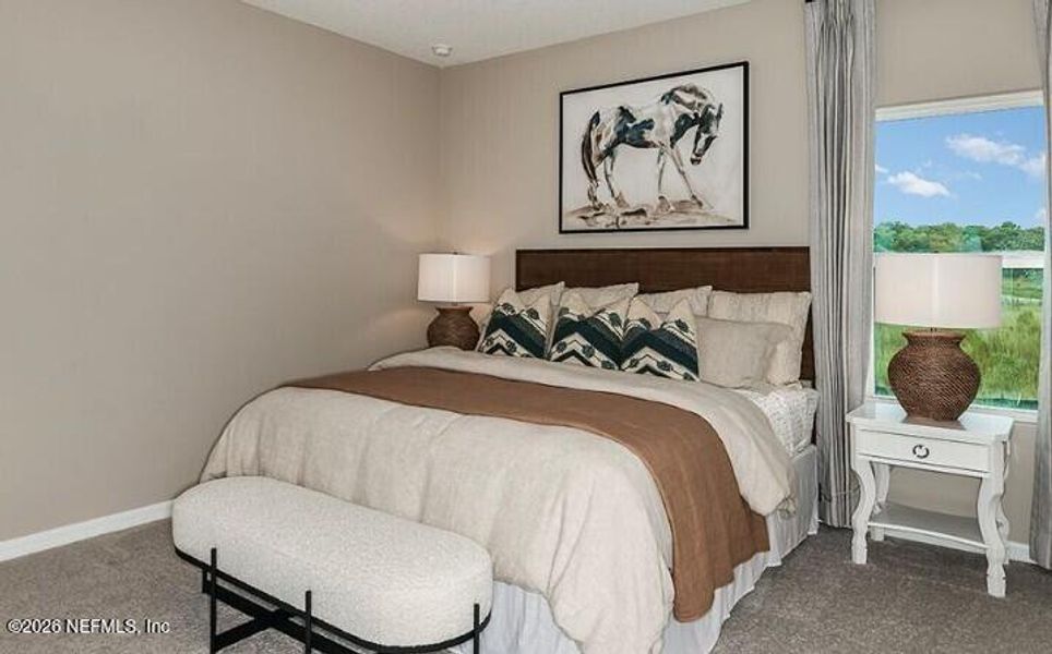 Furnished interior view inside a new home in Coopers Meadow, Jacksonville (Image 9). Furnished interior view inside a new home in Coopers Meadow, Jacksonville (Image 9).